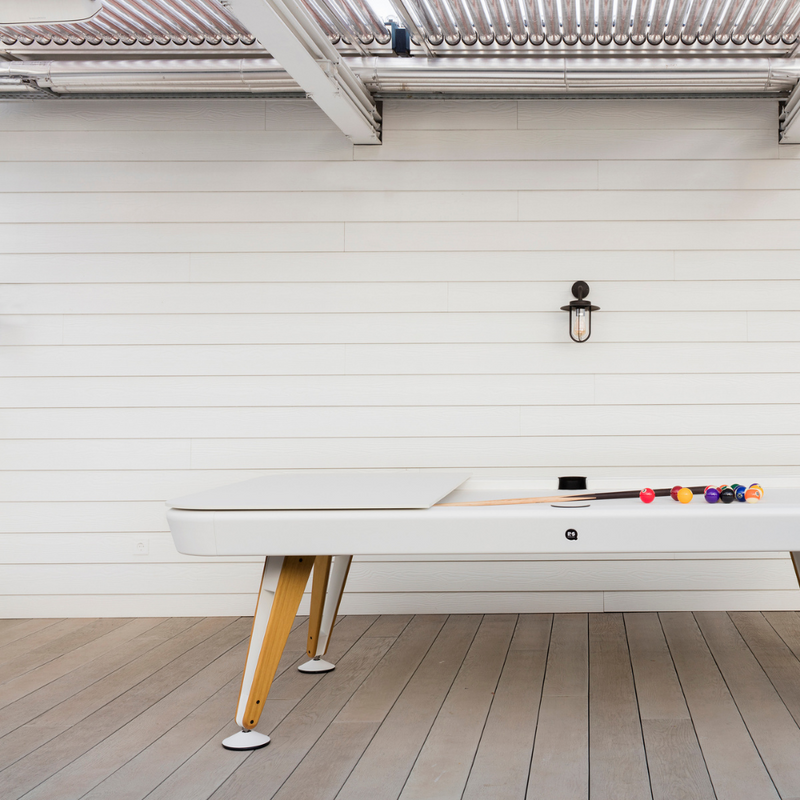 Diagonal pool table dining top by RS Barcelona - luxebackyard